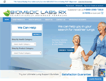 Tablet Screenshot of biomediclabs.com